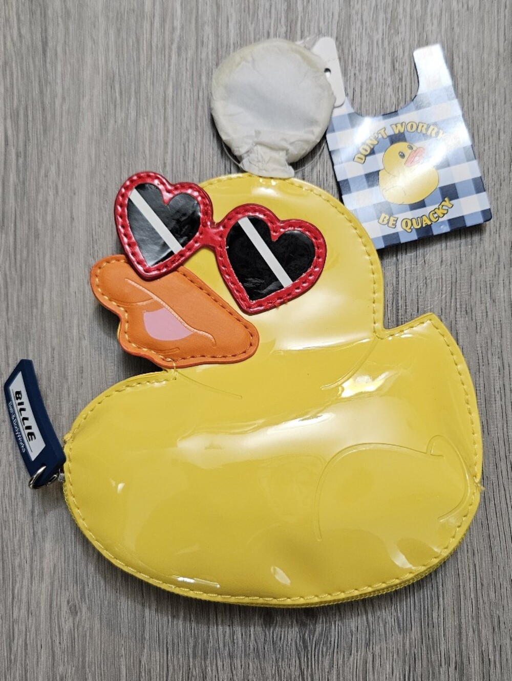 Billie The Duck Packable Bag Blue Gingham Member Exclusive '26 BATH & BODY WORKS - Picture 3 of 12